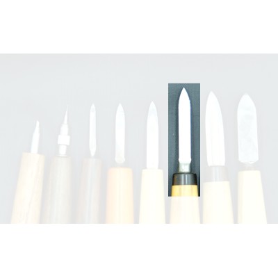 Grattoir large interchangeable, lame courbe progressive