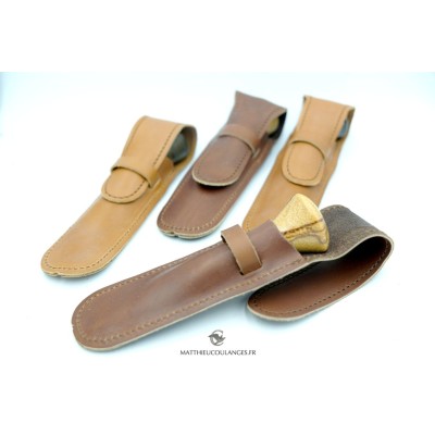 Etui cuir pour 1 gouge