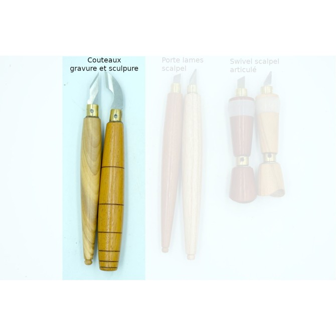Couteau interchangeable couper et parer