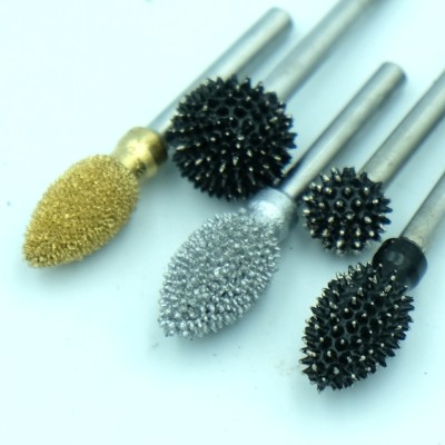 Roulettes burrs for very rough textures (spiked tips) - with or without handle
