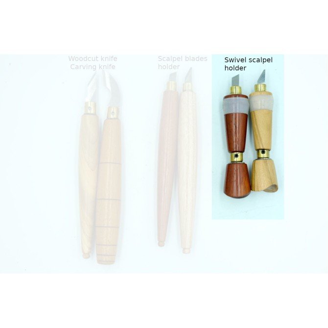 copy of Swivel scalpel controlled rotation with interchangeable blades