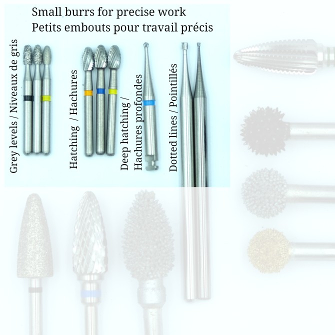 Intaglio roulette : essential burrs sets