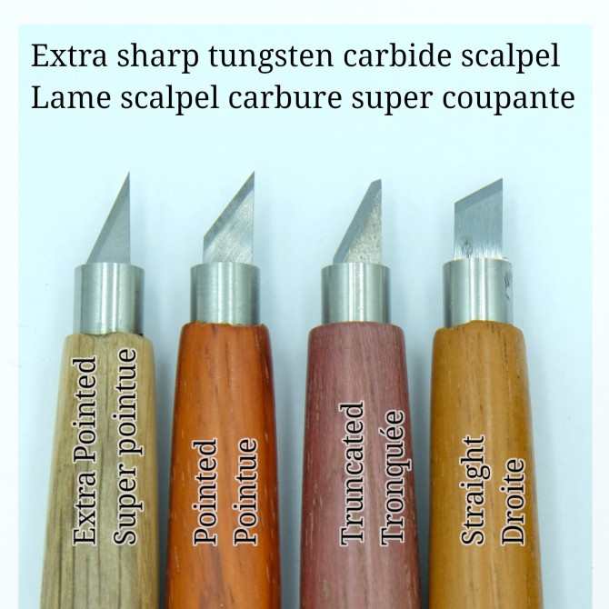Swivel scalpel controlled rotation with interchangeable blades